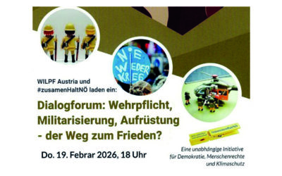 Dialogforum: Wehrpflicht, Aufrüstung, Militarisierung – der Weg zum Frieden?