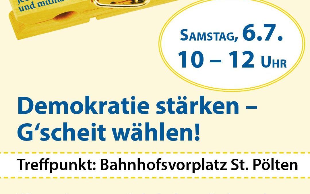#zusammenHaltNÖ lädt ein: Demokratie stärken – G’scheit wählen!
